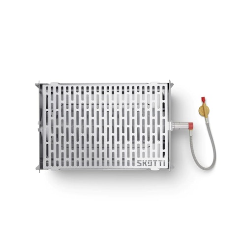 SKOTTI GRILL steckbarer Edelstahl Gasgrill 2.0 inkl. Tasche 